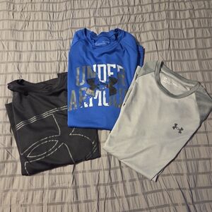 Under Armour T-Shirts Trio - Blue, Black, Gray
